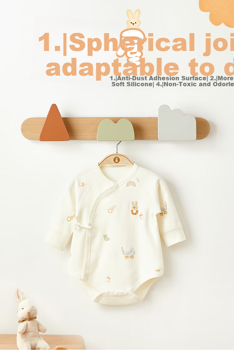 Wismorni Baby Romper Spring and Autumn Newborn One-piece Triangle Bodysuit Infant Clothing 1