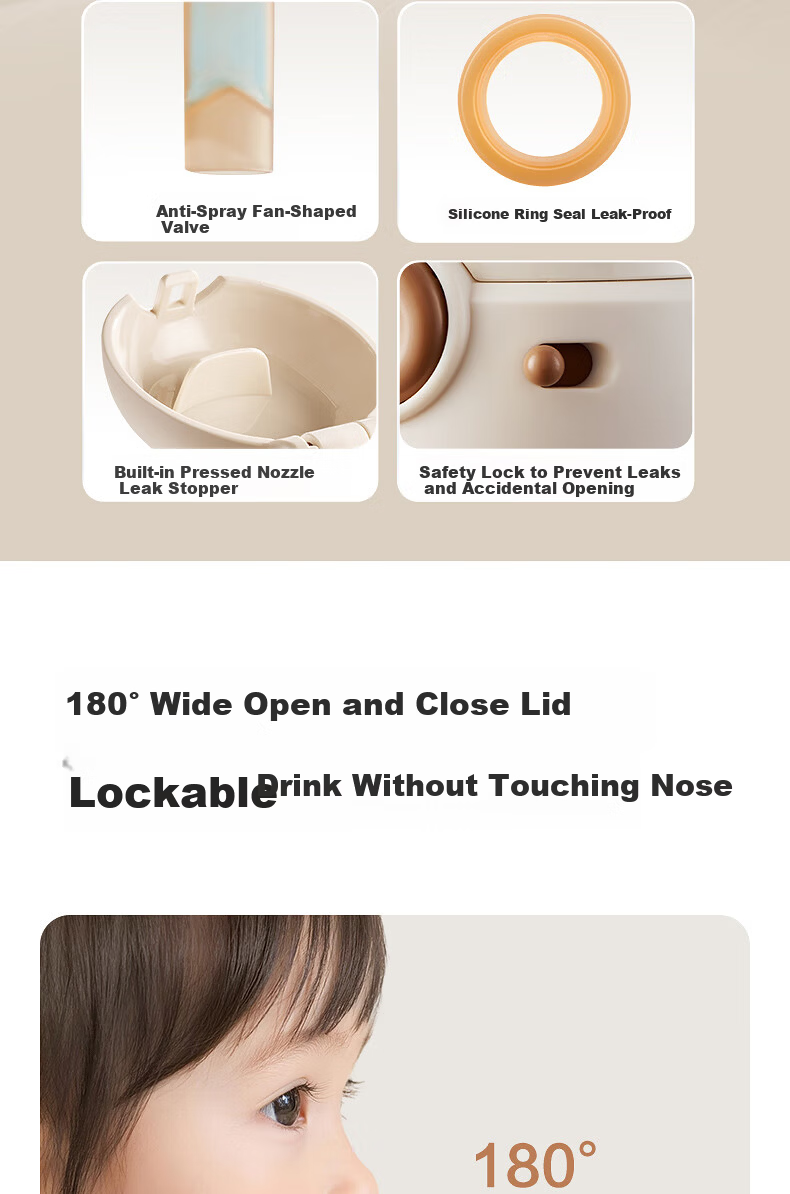 SUPOR Baby Training Cup Children's Insulated Straw Cup Pure Titanium Toddler Milk Drinking Cup for Ages 1-3 Kindergarten 22
