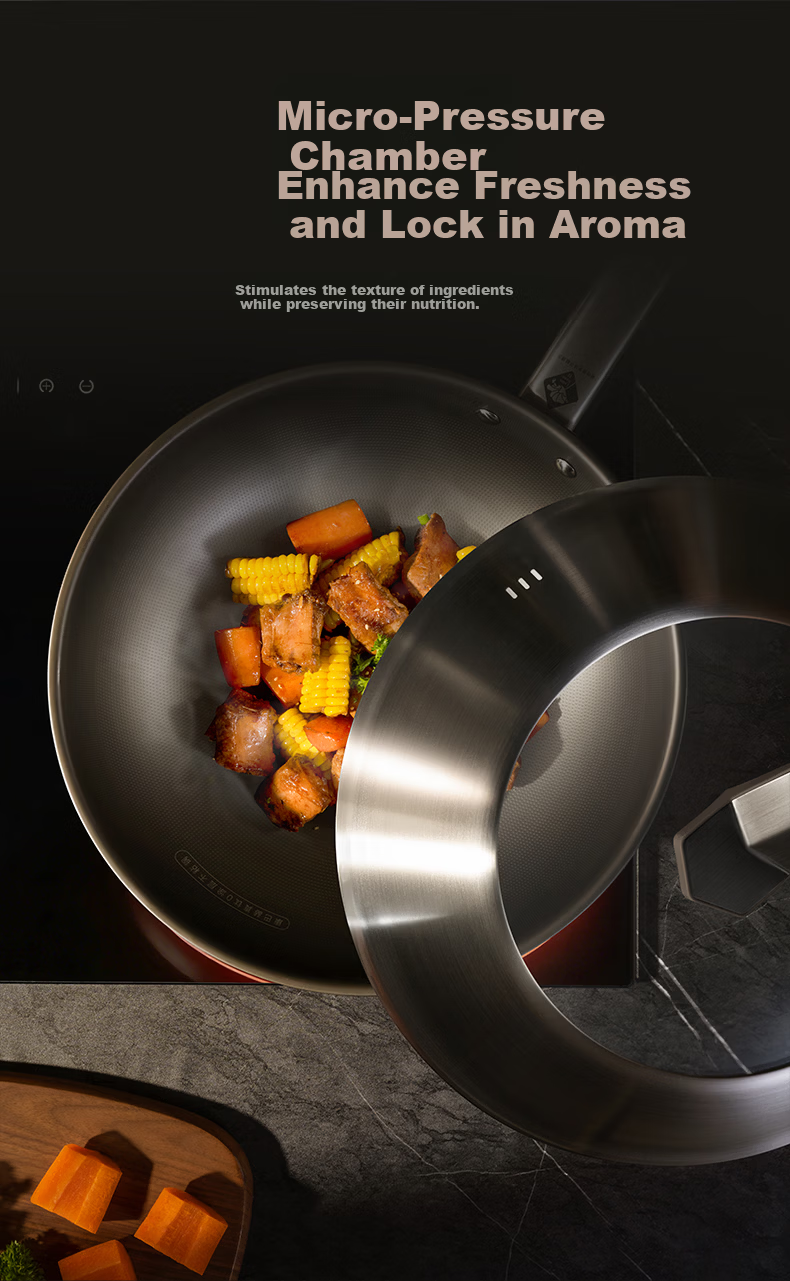 KOBACH 5th Generation True Titanium Non-Coated Non-Stick Antibacterial Frying Pan 32cm Compatible with Induction and Gas Stoves 14