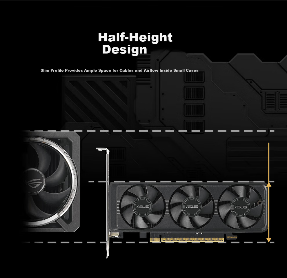 ASUS GeForce RTX 5060-O8G-LP-BRK Low Profile Mini Gaming Graphics Card 5