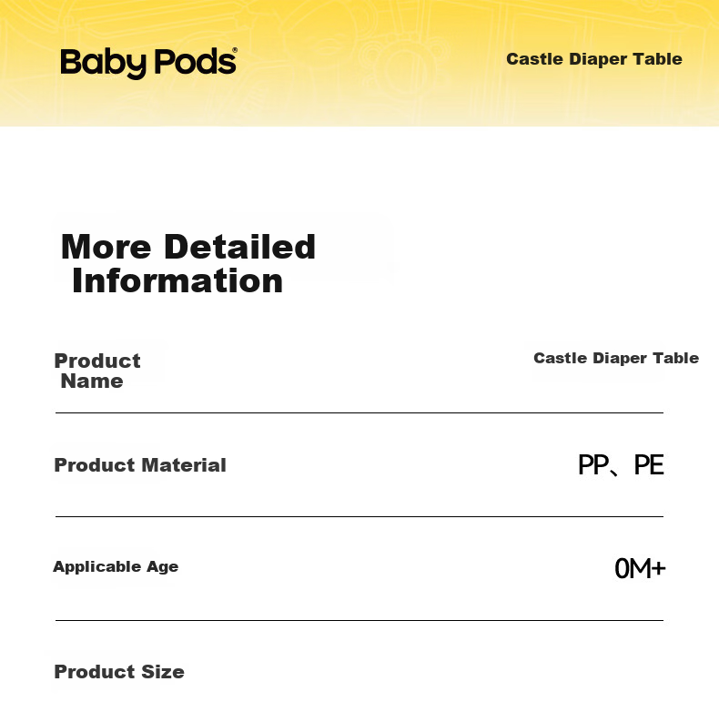Babypods Diaper Changing Table Baby Care Station Newborn Diaper Changing and Massage Table Multifunctional Portable Mobile Baby Crib 29