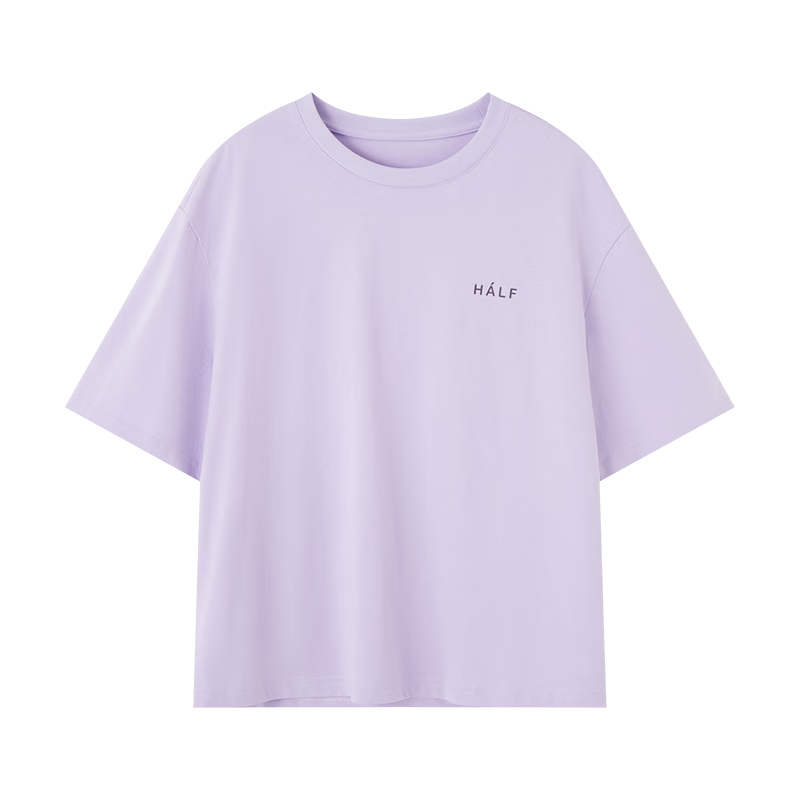 Demana [Comfort 180G Pure Cotton] Summer Simple Style Letter Print Loose Fit Women's 5-Sleeve T-Shirt