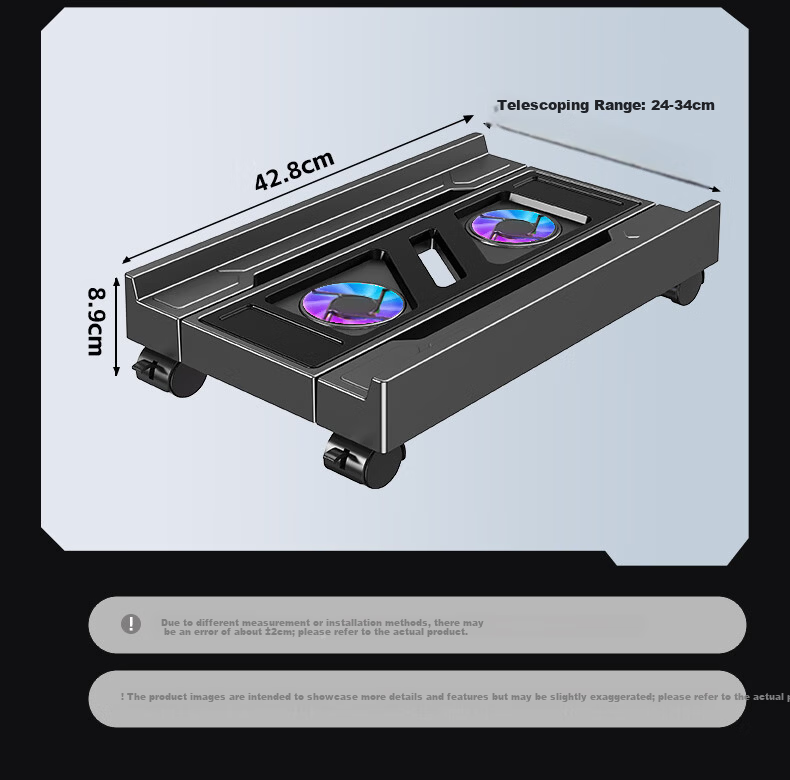 Behind the Scenes Hero Desktop Computer Host Stand Mobile Case Bracket Base Tray Home Office Universal Heightening Storage Rack TV Accessories 12