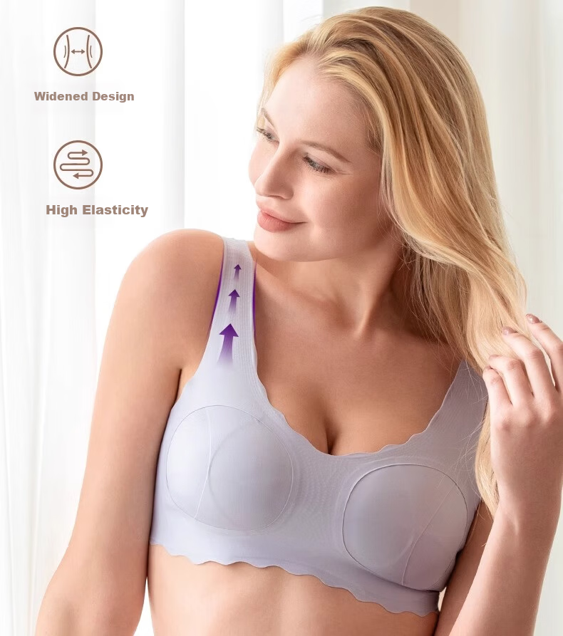 AVENT Philips AVENT Maternity Nursing Bra Front-Open Push-Up Postpartum Breastfeeding Lavender S 15