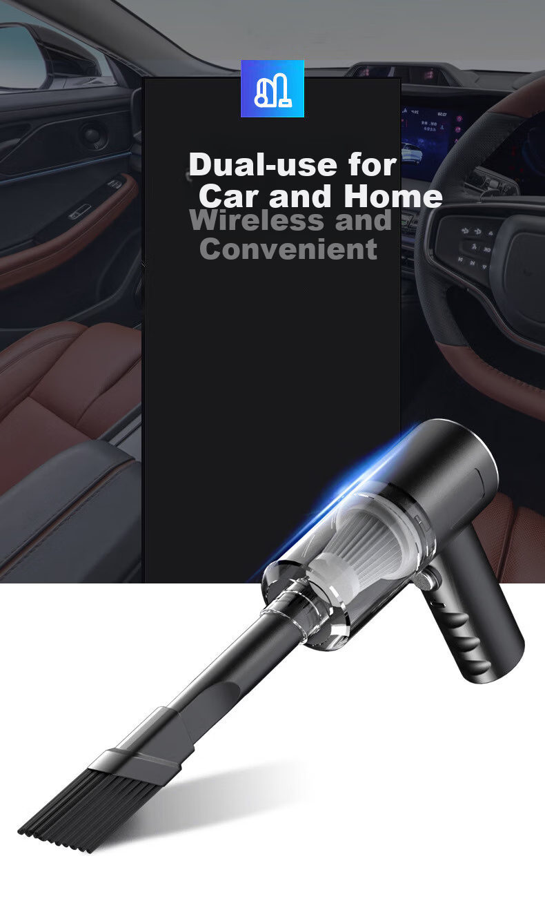 YOMO Car Vacuum Cleaner High Power Wireless Handheld Portable Small Car Home Vacuum F6001 6
