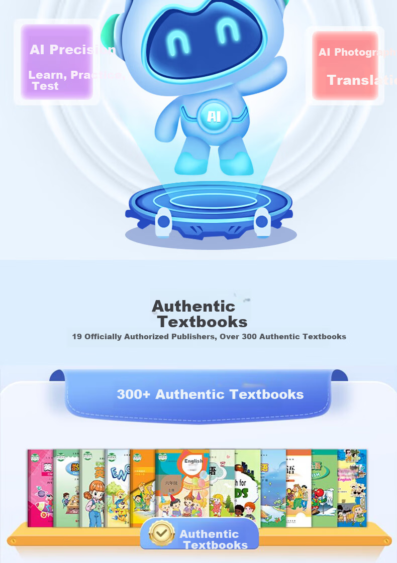 Xiaodu K1 Listening Treasure English Listening Portable Device Synchronized Textbook Memorization Tool Ear Training Pocket Learning Machine Large Screen for Primary, Middle, and High School Vocabulary 6