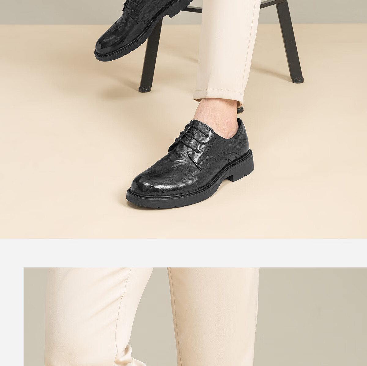 Red Dragonfly Formal Leather Shoes 26 New Men's Lace-up Business Genuine Leather Commuter Office Shoes Wedding Shoes WTA26008 Black Size 40 2