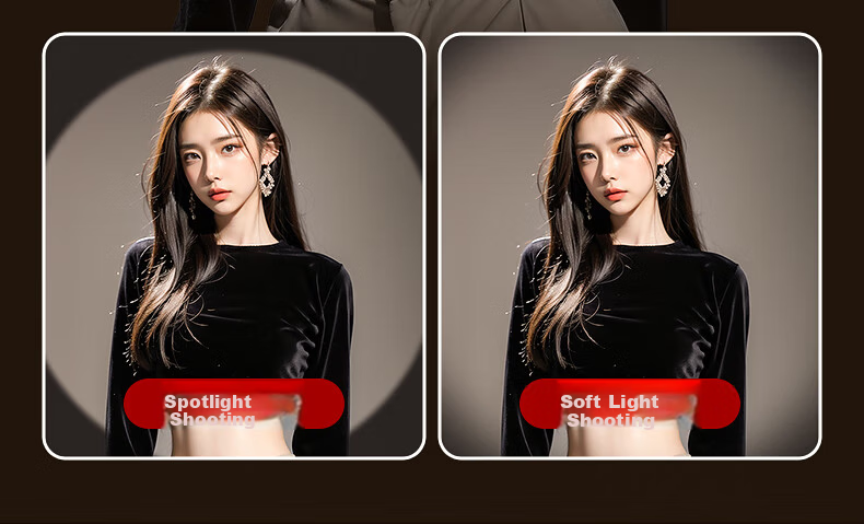 JIMANTU Live Fill Light Backlight Contour Hair Light Studio Spotlight Photography Beauty COB Spotlight Video Shooting Background Ambient Light LM8800 8