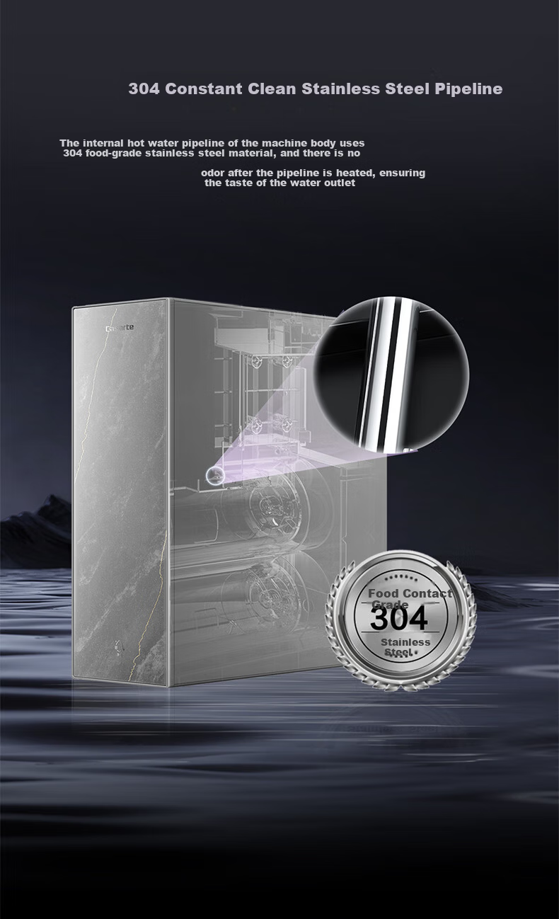 Casarte Water Purifier Rich Strontium Mineral Hot and Cold Integrated 1000G 6-Year Long-Lasting Gold Membrane Kitchen Undersink Direct Drinking Reverse Osmosis Water Purifier RZQ19HU1 8