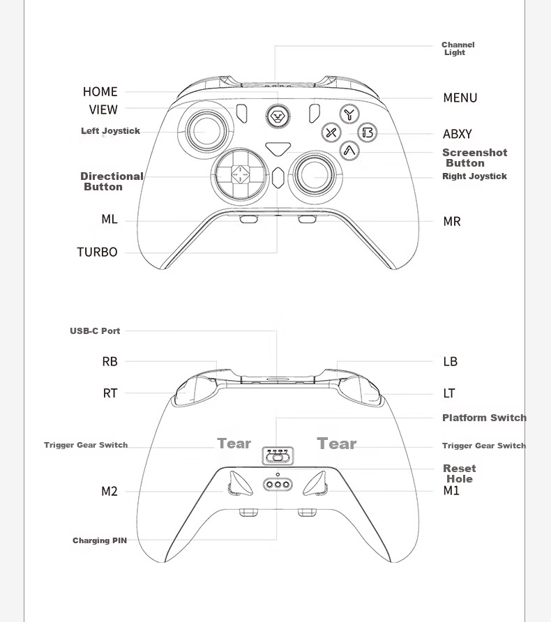 Aolion Aos Lion Dasheng 3 Game Controller Horizon 6 PC Steam Macro Programming Switch 2 Black Myth Wukong NS 2nd Gen iPad Android iOS Mobile Tablet 20
