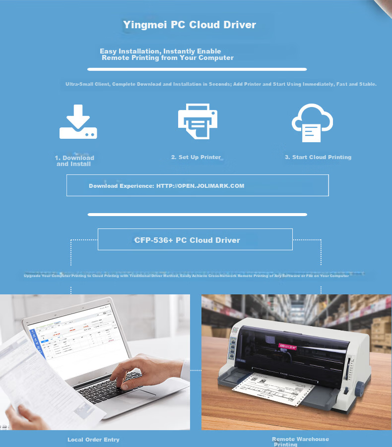 Jolimark FP-630KII+ Ultra-High High-Load Report VAT Control Invoice Inbound/Outbound Express Delivery Single 24-Pin 82-Column A3 Vertical (USB) Dot Matrix Printer 4