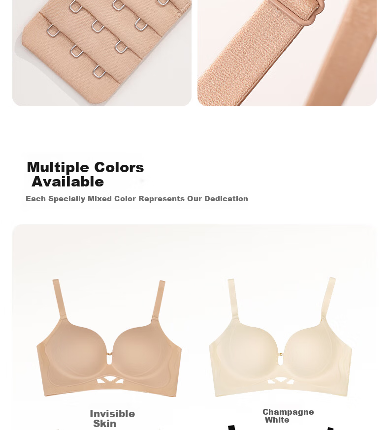 Wanmeijiyi Xu Yiyang Same Style Push-Up Bra, Foundation Liquid, Women's Underwear, Beautiful Back, Seamless, Invisible, Anti-Sagging, Side Support Bra 22