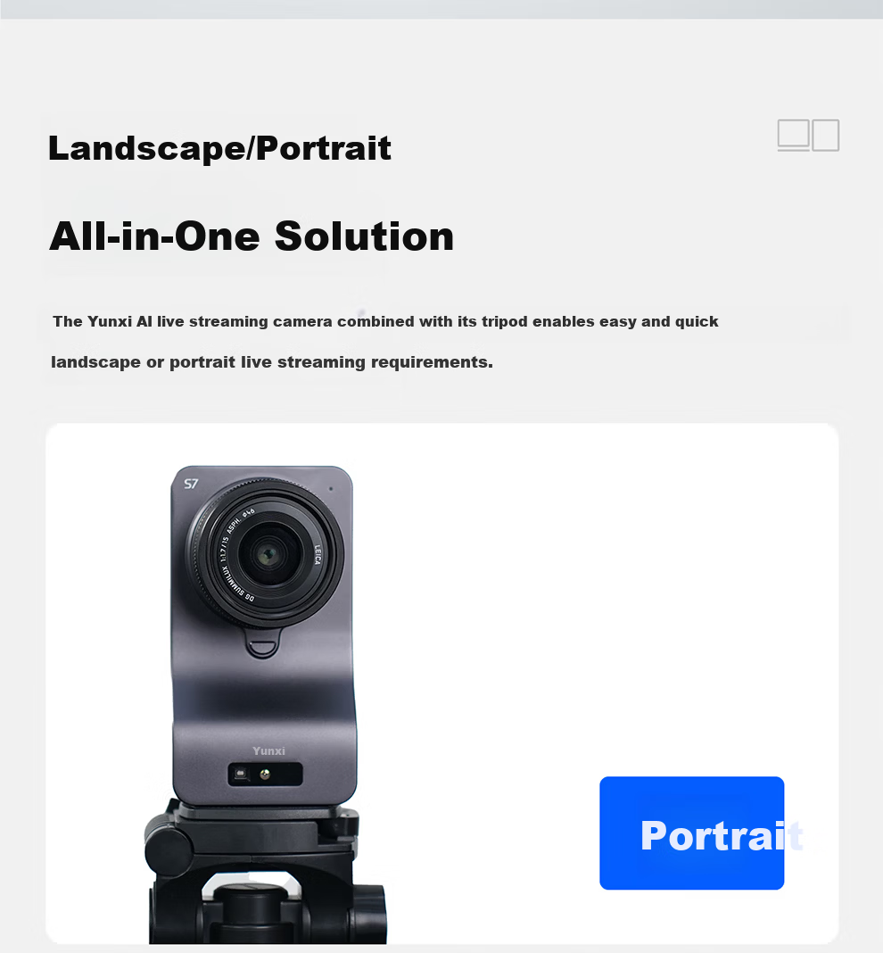 Yunxi S7 AI Live Streaming Camera 4K Ultra HD Professional Live Broadcast Equipment for Douyin Kuaishou E-commerce Full Set [Zhitong Pro Upgrade] 31