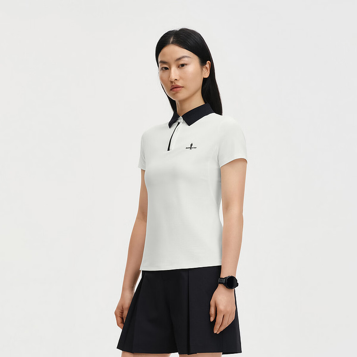 Biyinlefen [Sun Protection Quick-Dry Fabric] 2026 Spring Summer New Women's Casual Commuter Outdoor Cooling Short Sleeve Polo Shirt