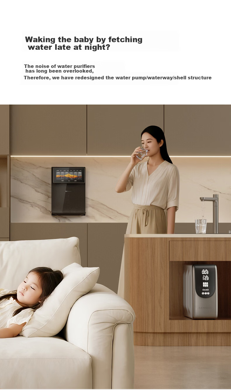 XiaoZhi Kitchen Under-Sink Water Purifier Dual-Core Dual RO Ultra-Pure 1200G Household Kitchen Zero Scale Zero Stale Water RO Reverse Osmosis Direct Drinking R6 11