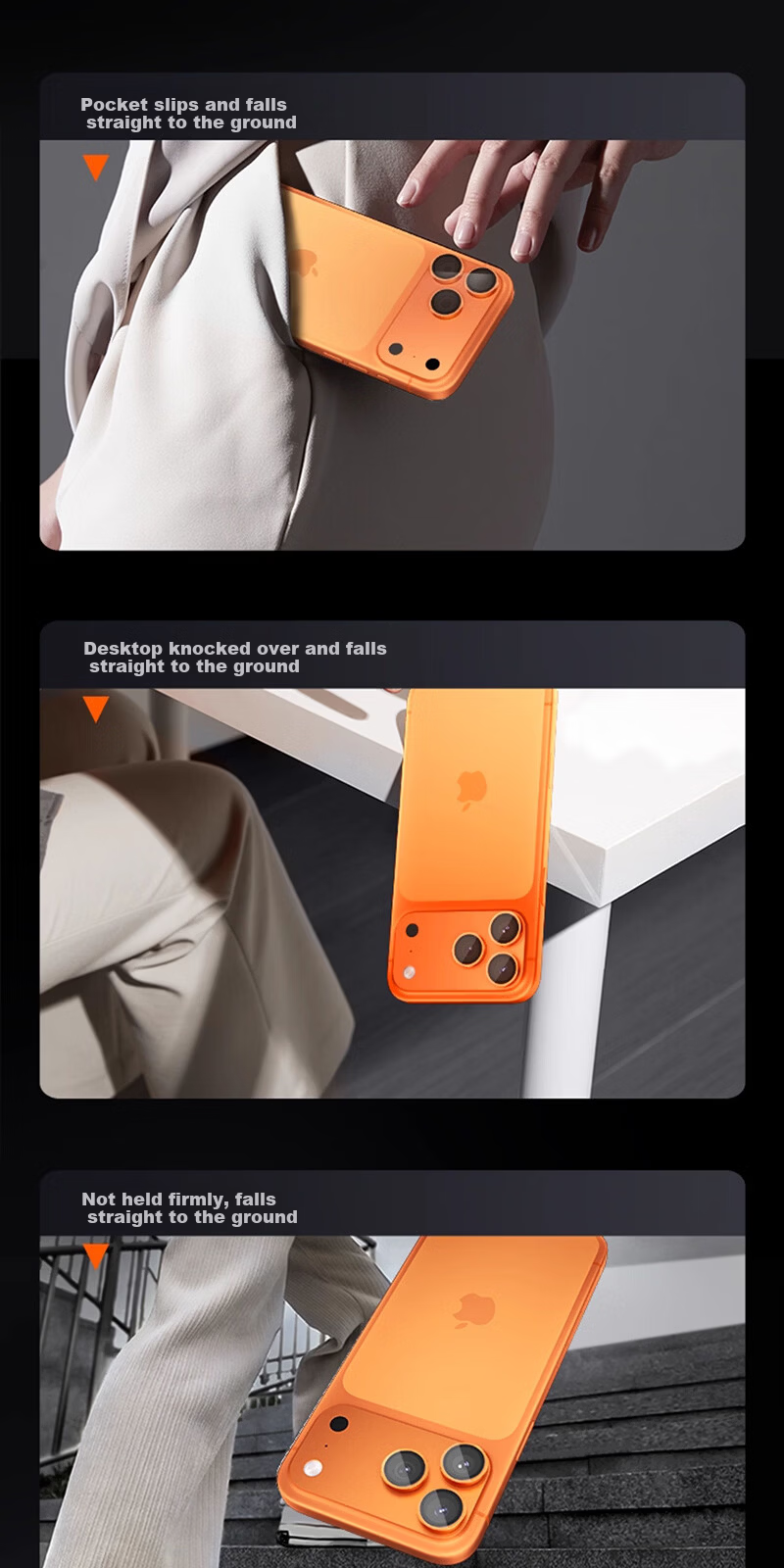 Torras [Schott Glass Substrate | AR Anti-Reflective] Compatible with iPhone 17 Pro Max Camera Lens Tempered Protective Film 3-Pack [Starry Orange] 3