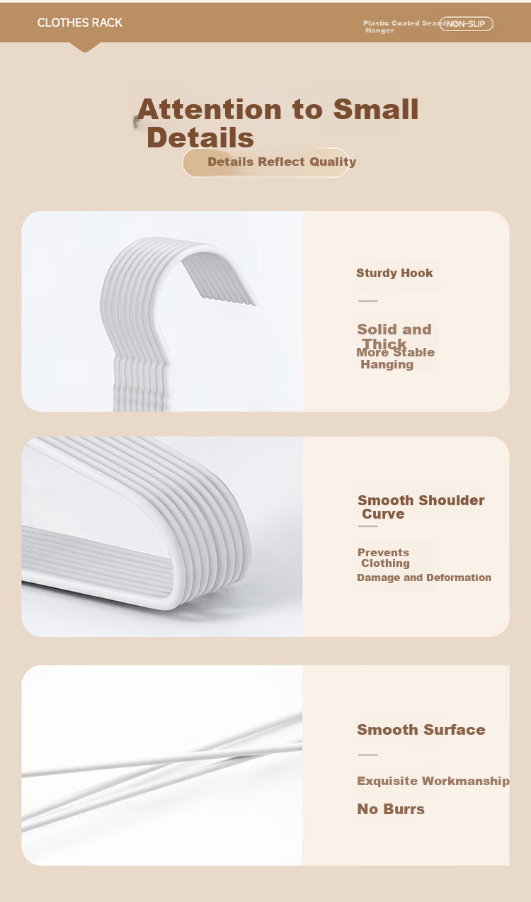 JEKO&JEKO Heavy-Duty Clothes Hangers, Non-Slip And Traceless, for Home Use, Wardrobe Hangers, Drying Rack 9