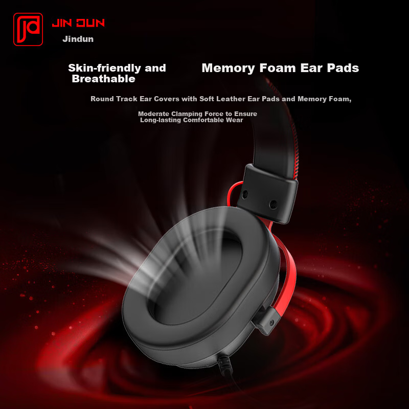 Jindun H6 Bluetooth Gaming Headset 2.4G Wireless Over-Ear Gaming Headphones Desktop PC One-Key 7.1 Surround Sound E-Sports Headset FPS Gaming Special 3