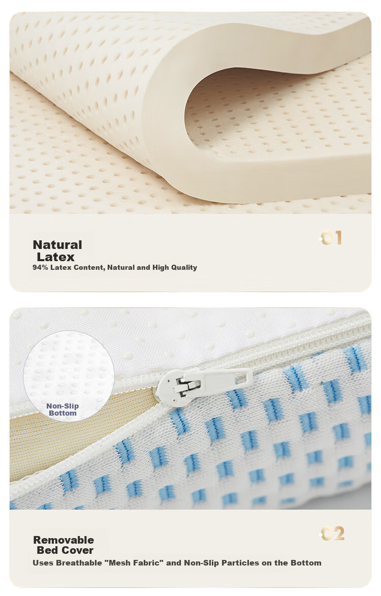 Dunlopillo , Imported from Sri Lanka, Latex Mattress for 1.5m Bed/10cm Thick, 85D ECO Luxury Latex Thin Mat 16