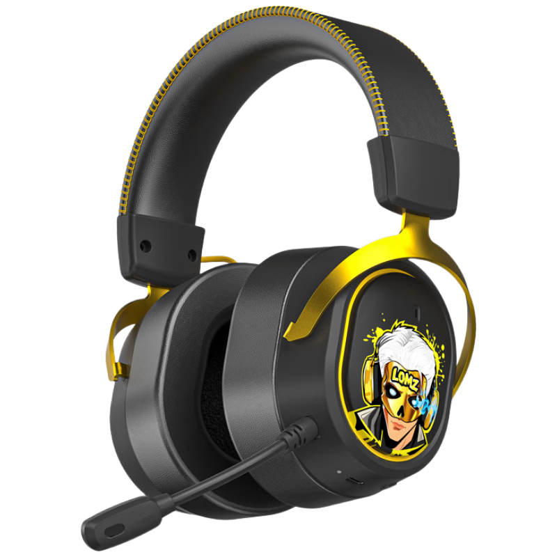 LOMZ Thunder Demon Master Gaming Headset Delta Special Edition Wired Over-Ear Earphones with Sound Positioning