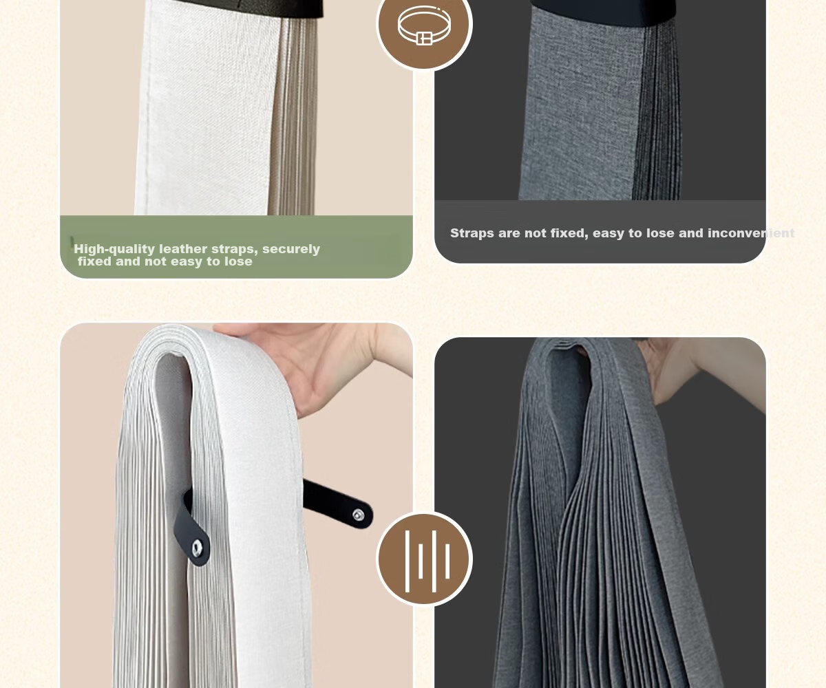 Honglu Bathroom Folding Magnetic Waterproof Shower Curtain Partition for Wet and Dry Separation Invisible Water Barrier No Drilling Required 6