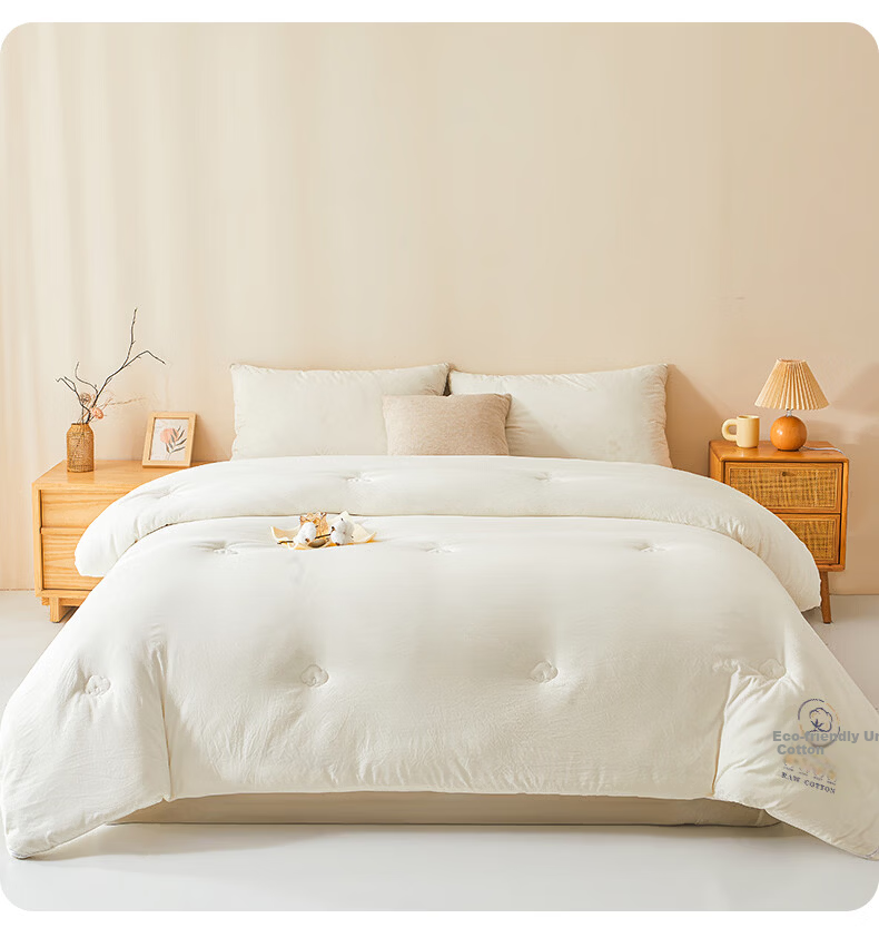 MUJI Class A Cotton Quilt 100% Xinjiang Cotton Spring and Autumn Quilt Core Four Seasons Air Conditioning Thin Cotton Quilt 4 Jin 180*220cm 8