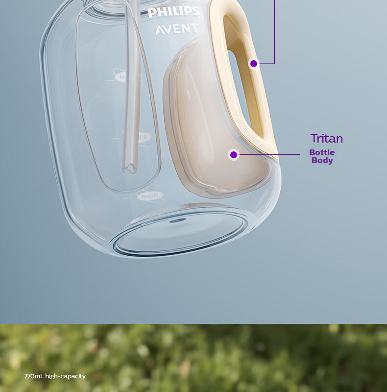 AVENT Philips Kids Straw Cup Large Capacity Direct Drinking Cup Student Kindergarten Water Bottle Ton Ton Cup JD Self-operated 10