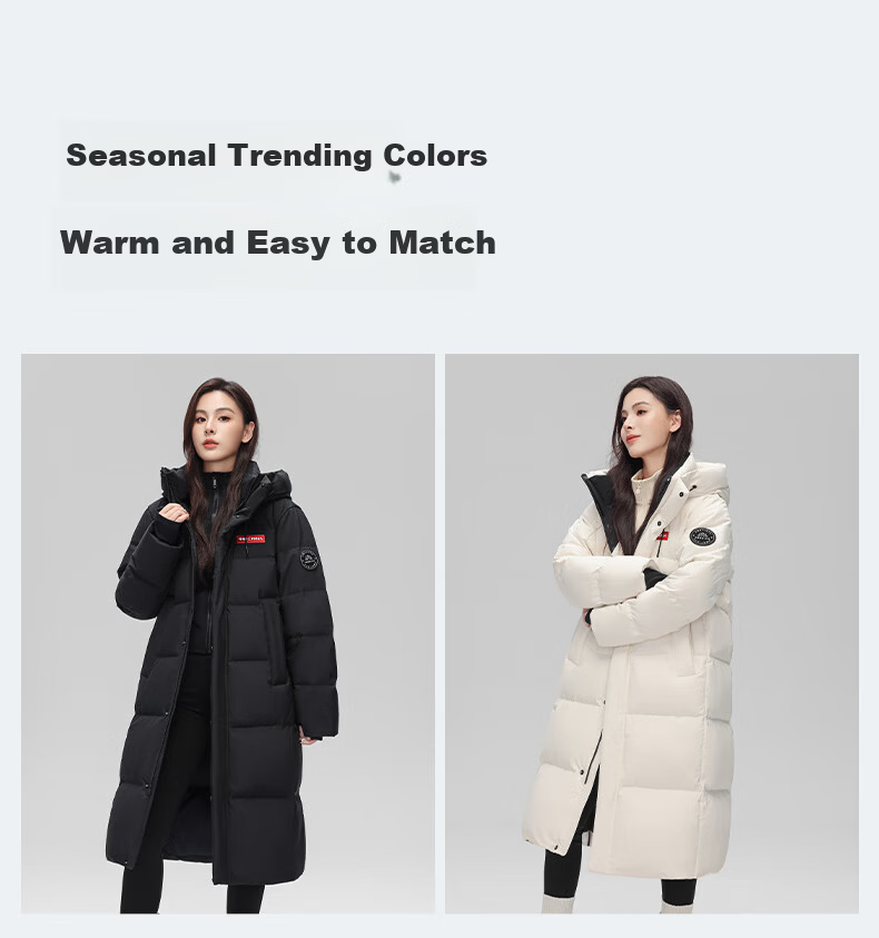 YAYA Wang Yibo Long Down Jacket Unisex Winter Thickened Warm Coat Extreme Cold New Year Edition 8