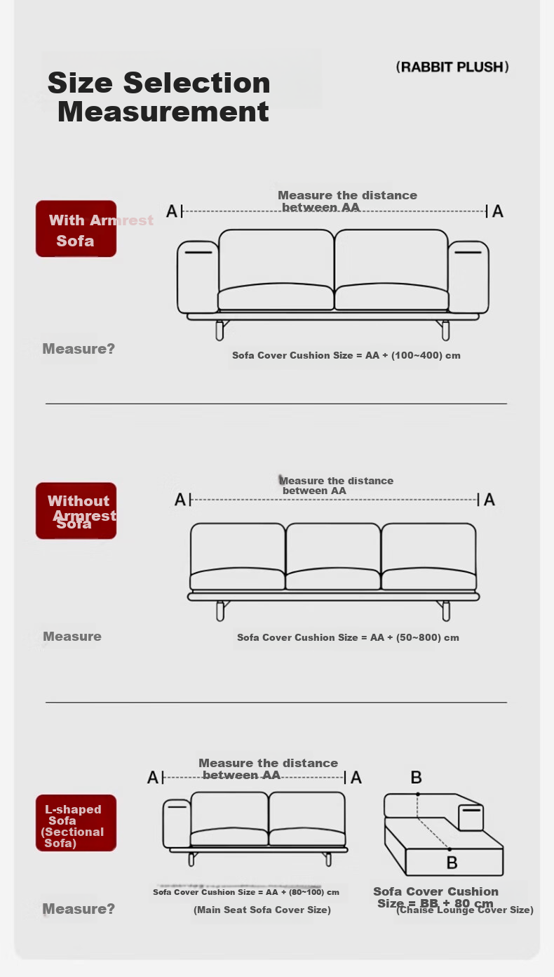 MUJI Sofa Cover Full Wrap Four Seasons Non-Slip Sofa Slipcover 180x260cm Herringbone Khaki 12