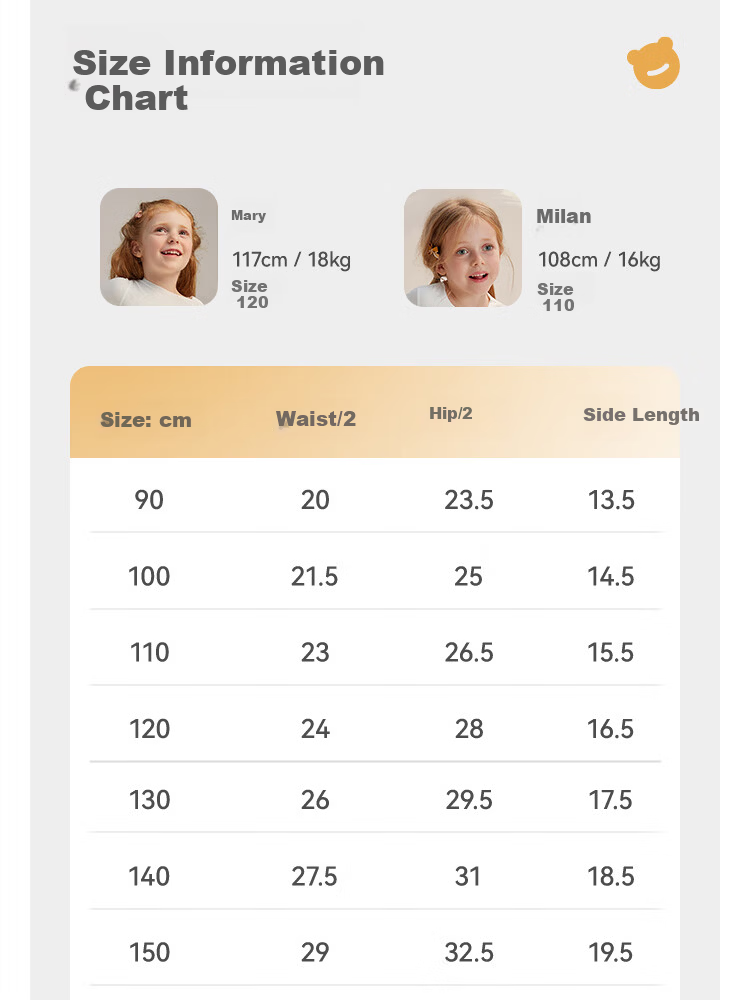 Beitais Fetal Sebum Skin Children's Cotton Breathable Short Boxer Underwear for Girls, 4-Pack 17