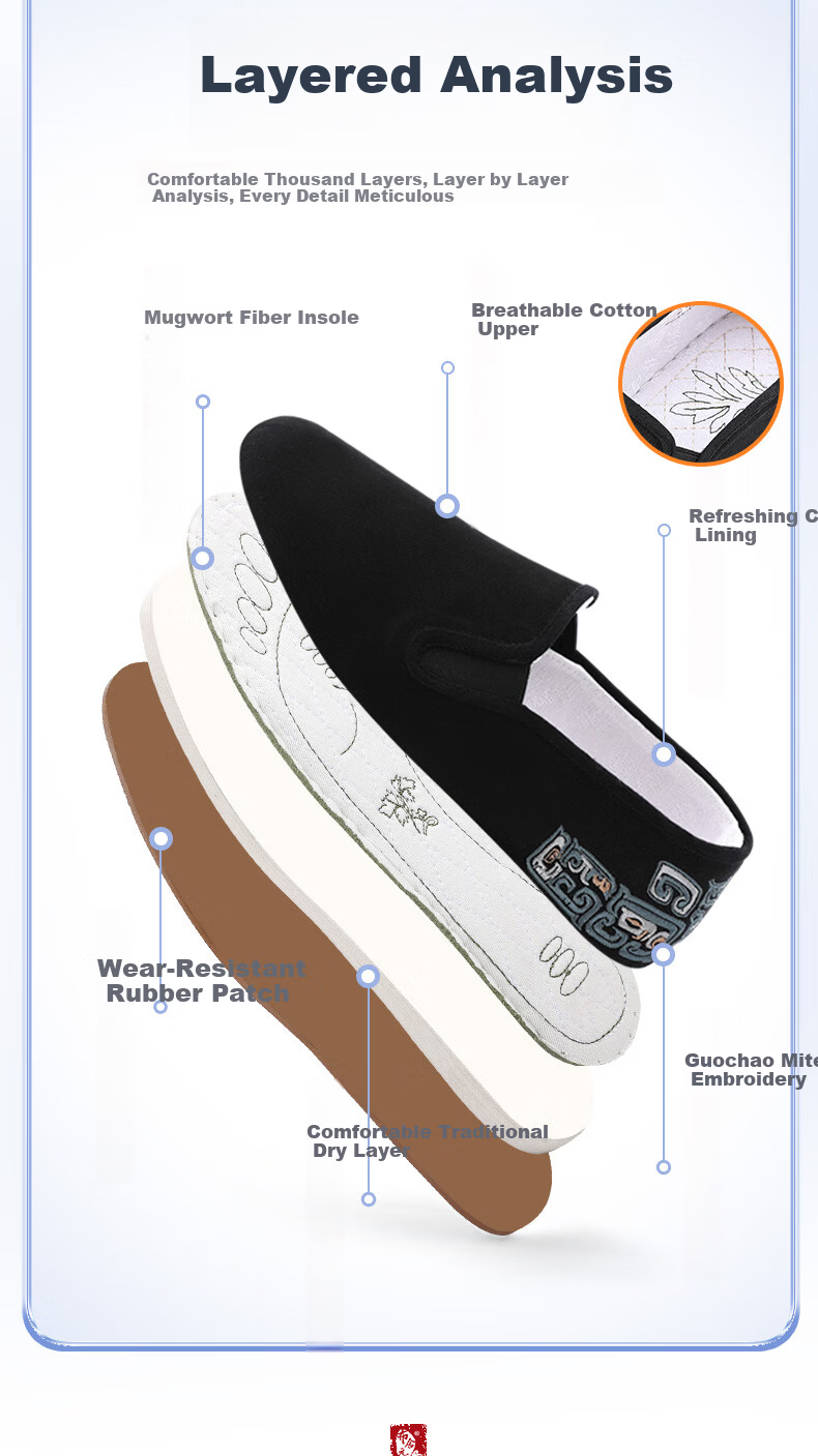 BUSHEYUAN Casual National Trend Chi Dragon Embroidered Youth Slip-On Mugwort Old Beijing Cloth Shoes Men 411-2012 Black 38 7