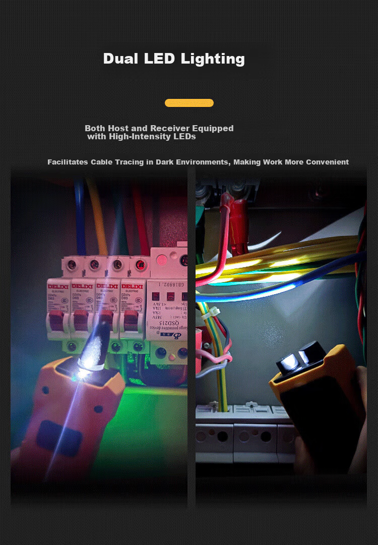 TriBrer Cable Tester Optical Power Meter Red Light Integrated Network Cable Detector Network Analyzer APM300N-CV15 6