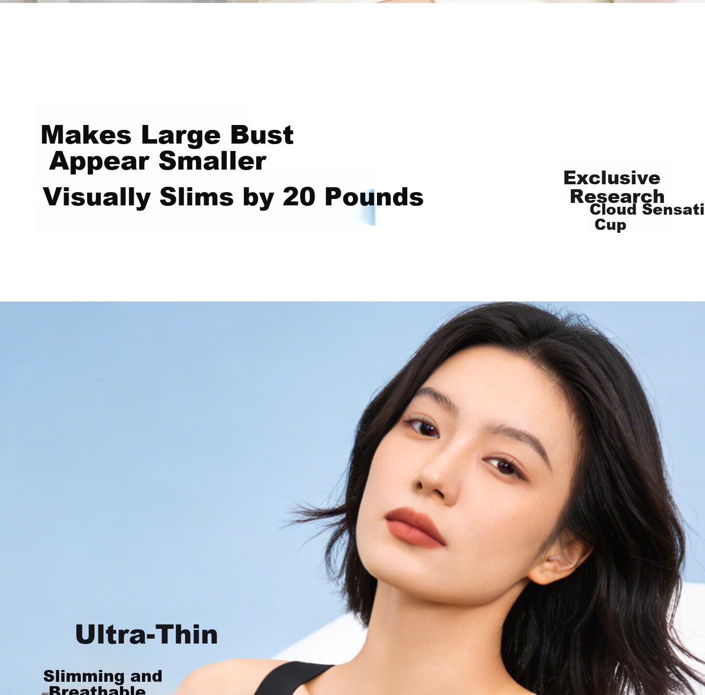 Realwill Gina's Breathable Foundation Bra, Minimizes Large Breasts, Lightweight Summer Style, Lifts And Prevents Sagging, Plus Size, Breathable Brassiere 11