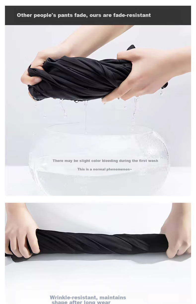 LangSha Black Women's Suit Pants, 2025 New Style, Office Commute, High-End Feel, Straight-Leg Slimming Thin High-Waist Wide-Leg Trousers 13