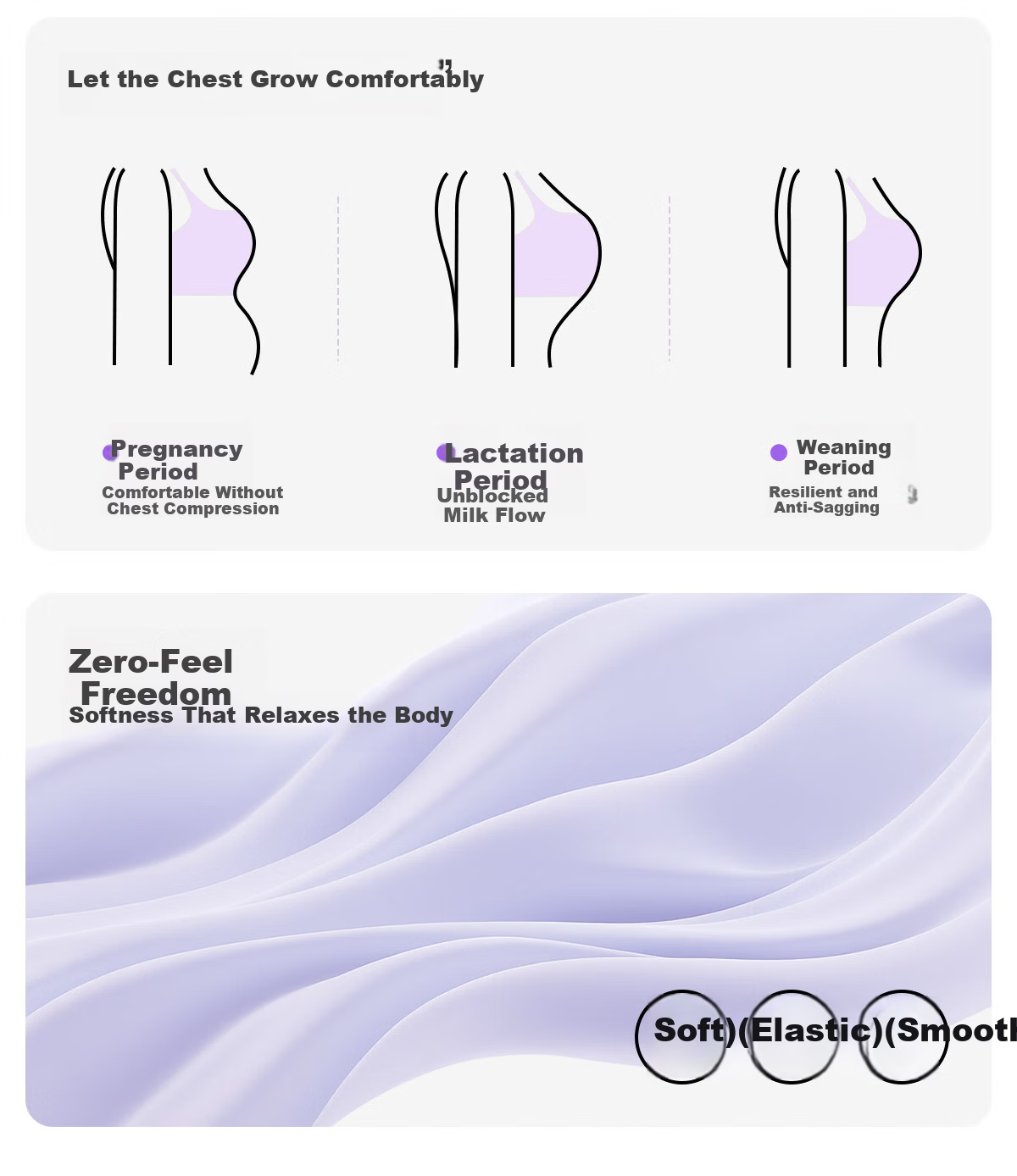 JOYNCLEON Maternity Nursing Bra Pregnancy Postpartum Breastfeeding Support Lift Anti-Sagging Skin L Jwx192128 5