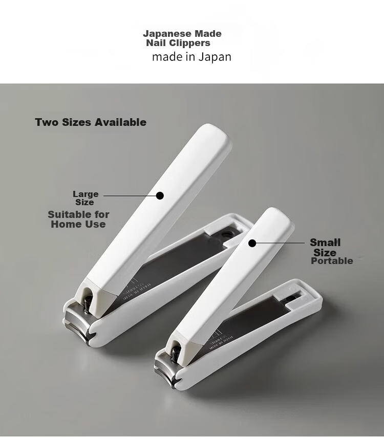 KAI Japan Imported Stainless Steel Nail Clippers Anti-Chip Splash Medium Small Size 119 1