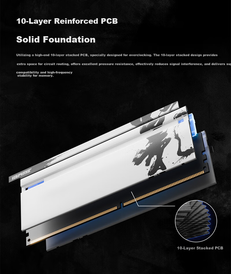 Colorful 32GB (16GB*2) DDR5 6000 C36 Desktop Memory, RGB Light Bar, IGame Ultra II Series, 1.35V 5