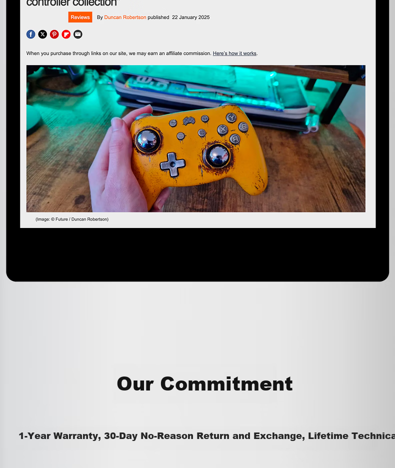 PB TAILS x Three-Body "Water Droplet CRUSH" Metal Wireless Gaming Controller Collector's Edition for Switch 1/2, Steam, NS2, PC with Hall TMR Joystick 43
