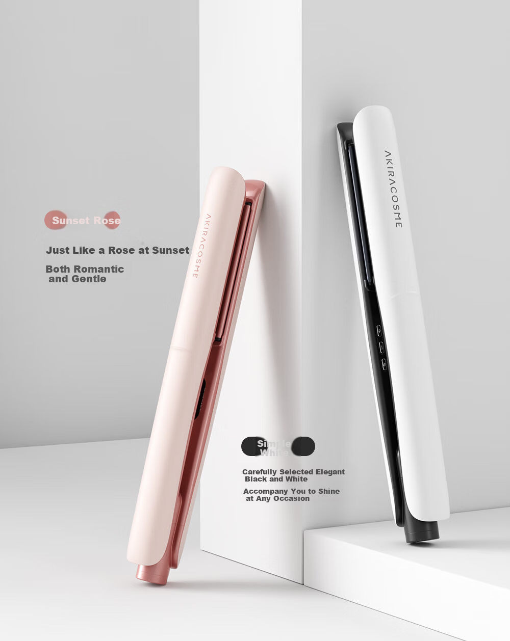 AKiracosme AC-R1 Multi-Function Hair Straightener and Curler Ion Hair Care Flat Iron Curling Iron Gift for Women 15