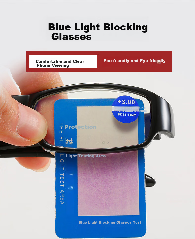 DRATRA Blue Light Blocking Reading Glasses High-Definition Lightweight Durable Classic Unisex Adjustable Prescription 4