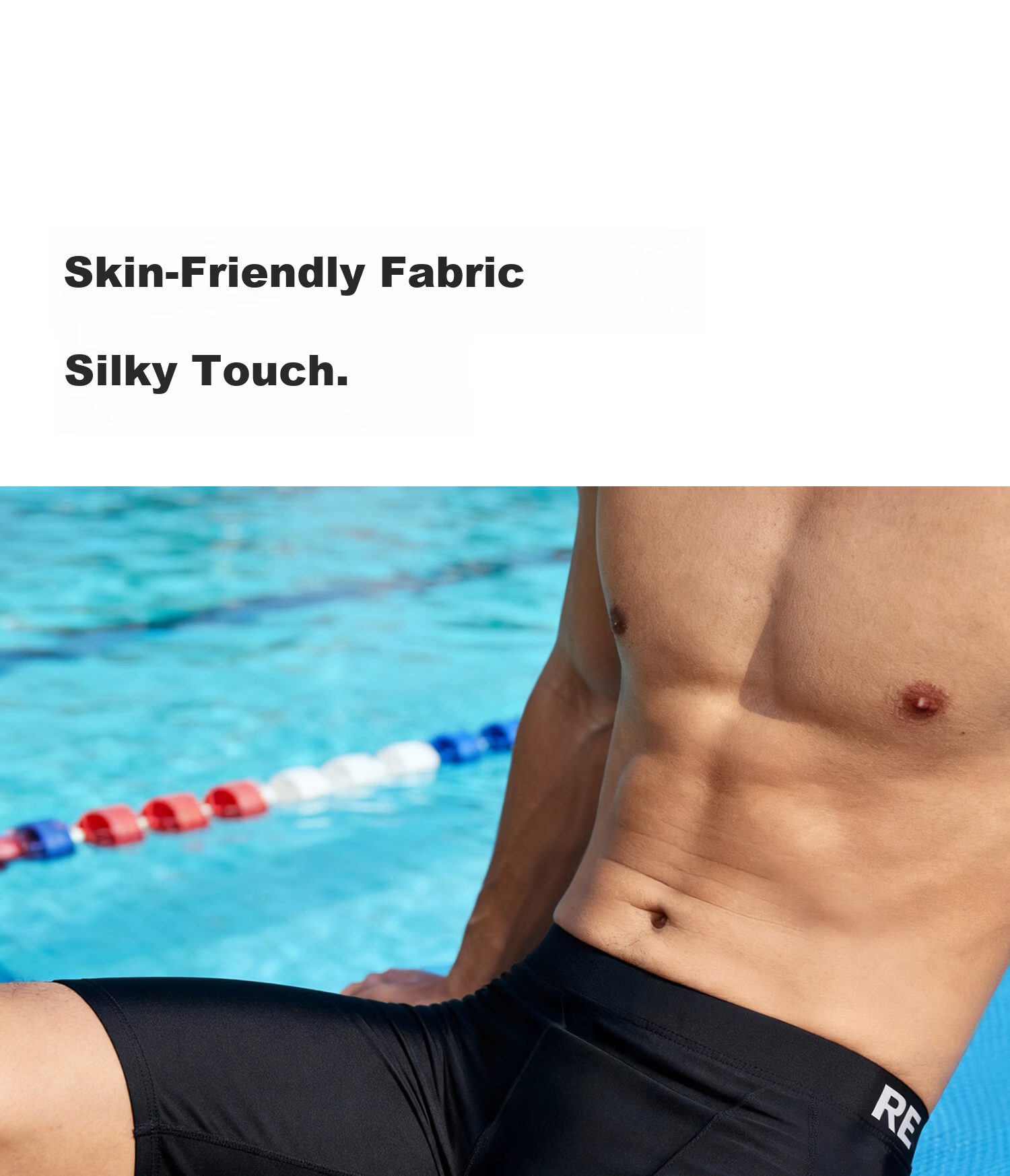 MIZUNO Men's Swimming Trunks, Knee-Length, Quick-Drying, Breathable, Anti-Embarrassment, Professional Training, Large Size Swimwear, Long Pants BC106 Black L 16