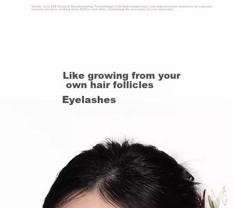 Goood 0.07mm Ultra-Fine Korean Style False Eyelashes, Individually Defined, Glue-Free, Self-Adhesive, Formaldehyde-Free, Natural Look 3