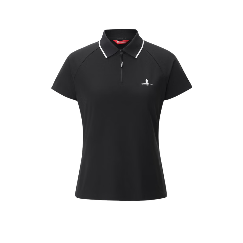 Biyinlefen [Sun Protection Quick-Dry Fabric] 2026 Spring Summer New Women's Casual Commuter Outdoor Polo Shirt with Turn-Down Collar and Short Sleeves