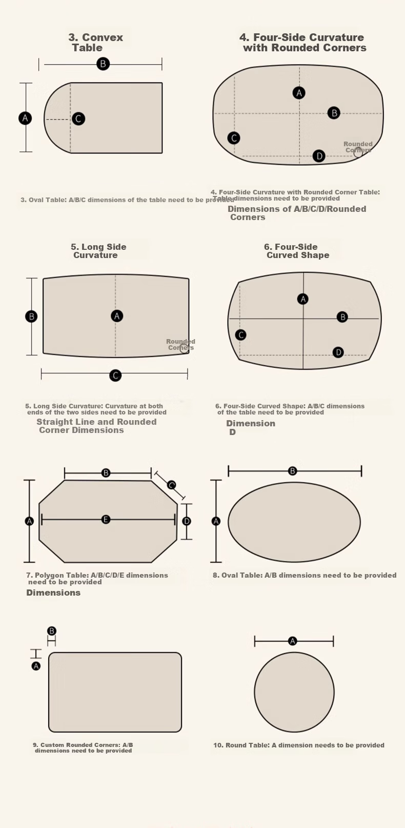 Fengliang Waterproof Oil-Resistant Thickened Table Mat Tablecloth Desktop Protective Mat Stain-Resistant Wash-Free Heat Insulation Coffee Table Desk Mat Customizable 6
