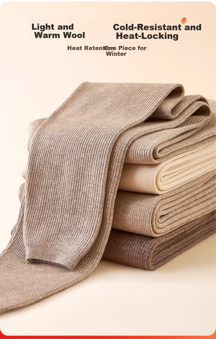 Langsha Women's Wool Pants Autumn Winter Thickened Inner Wear Cashmere Pants De Rong Leggings Thermal Underwear Men's Warm Pants 2