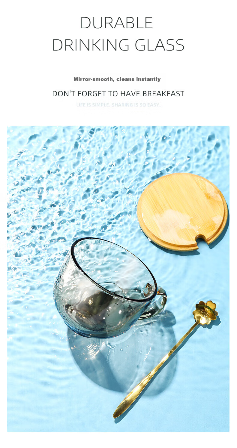 Fuguang Glass Cups, Water Glasses, Tea Cups, Cold Drink Mugs, Milk Beer Juice Cups, Heat-Resistant Mug, Home And Restaurant Use 7