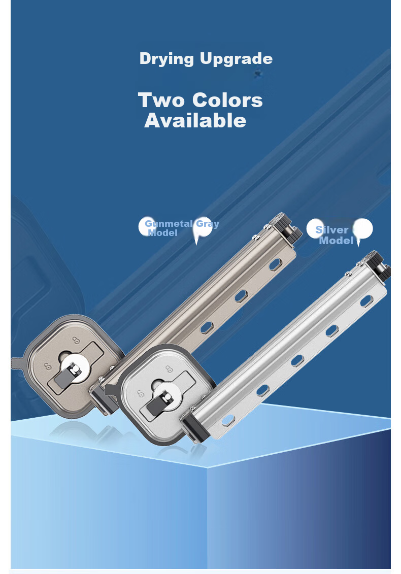 JEKO&JEKO Stainless Steel Telescopic Clothes Drying Rod Clothes Hanger Pole Forked Drying Rod 10
