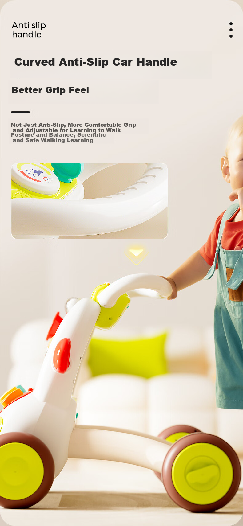 HUILE TOYS Infant Newborn Baby Walker Toy Toddler Boys Girls Birthday First Year Gift 9