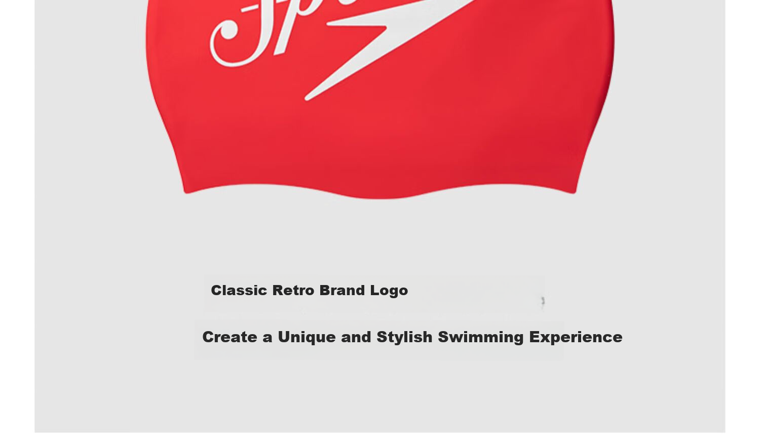 Speedo Logo Printed Silicone Swim Cap, Flexible And Bouncy, Waterproof Hair Protection, Unisex for Men And Women, Blue/white 6