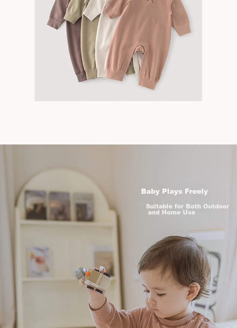 Guaiqixiong [Air Light Warm Fleece] Baby Romper, Autumn And Winter Thermal Sleepwear, Heat-Retaining Infant Home Wear, Onesie, Bodysuit 5